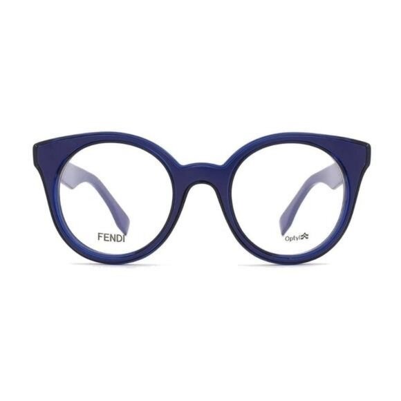 - Original New FENDI WOMEN'S FF0198/F 47MM OPTICAL FRAMES IN BLUE - Picture 1 of 11